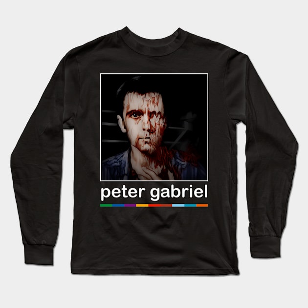 Peter Gabriels Long Sleeve T-Shirt by Martin C Rankini
